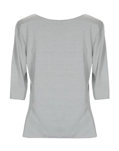 Shop Armani Collezioni T-shirts In Grey