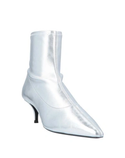 Giuseppe Zanotti Ankle Boots In Silver