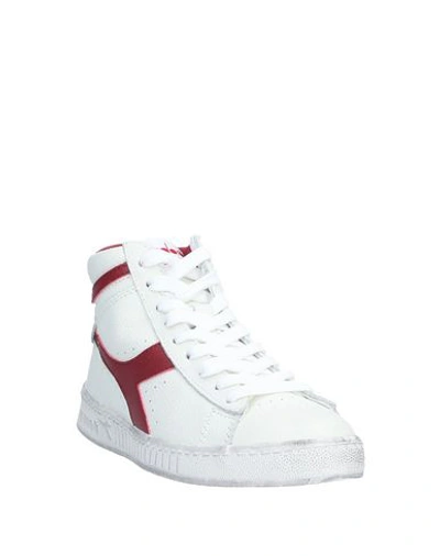 Shop Diadora Woman Sneakers White Size 5.5 Soft Leather
