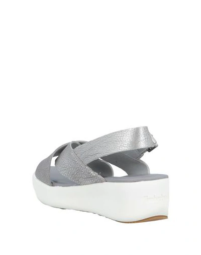 Shop Timberland Sandals In Silver