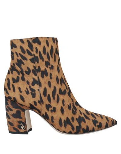 Shop Sam Edelman Ankle Boots In Camel