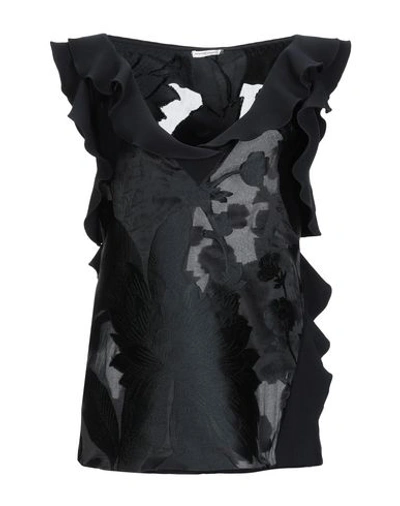 Shop Emanuel Ungaro Top In Black