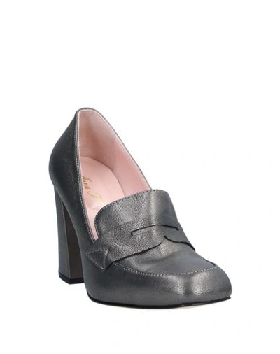 Shop Anna F Loafers In Lead