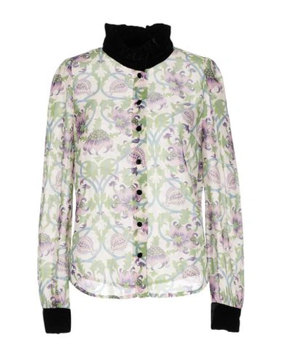 Shop Manoush Floral Shirts & Blouses In Ivory