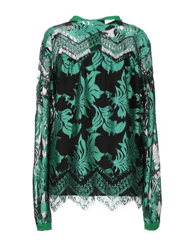 Shop Just Cavalli Blouses In Green