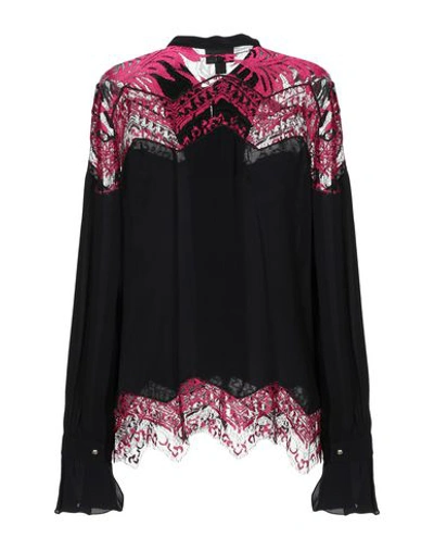 Shop Just Cavalli Shirts In Black