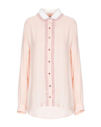 Shop Paul & Joe Shirts In Pale Pink