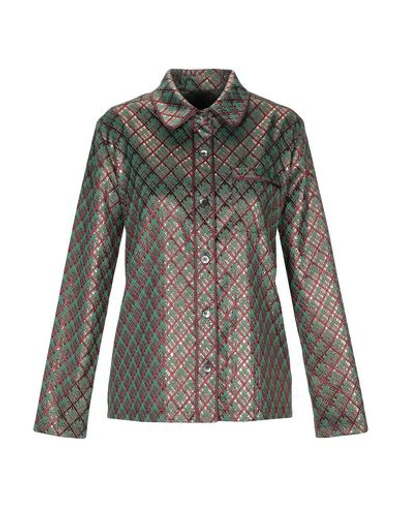 Shop Laura Urbinati Patterned Shirts & Blouses In Green