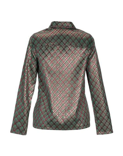 Shop Laura Urbinati Patterned Shirts & Blouses In Green