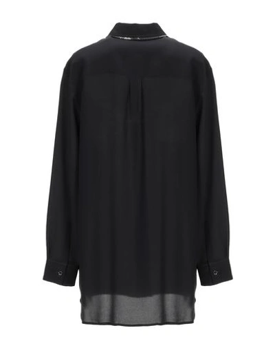 Shop Boutique Moschino Woman Shirt Black Size 4 Silk