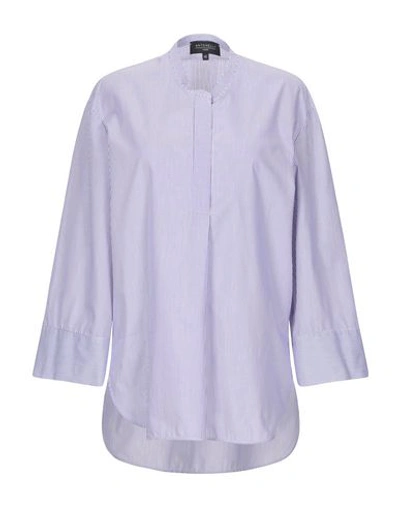 Shop Antonelli Striped Shirt In Light Purple