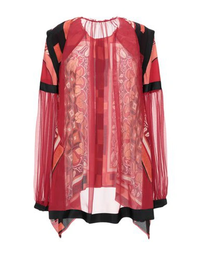 Shop Alberta Ferretti Woman Shirt Red Size 6 Silk