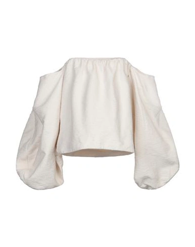 Shop Rosie Assoulin Blouse In Ivory