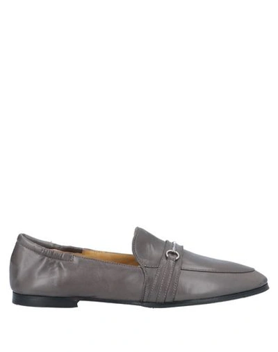 Shop Pomme D'or Loafers In Lead