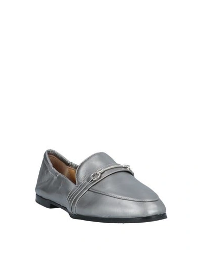 Shop Pomme D'or Loafers In Silver
