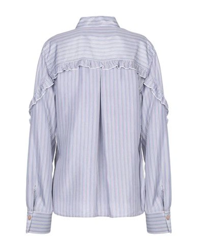 Shop Le Sarte Pettegole Striped Shirt In Slate Blue