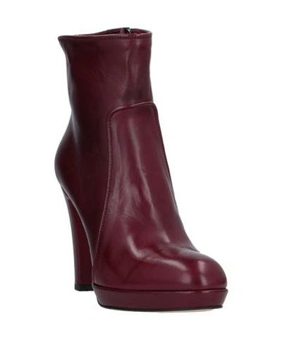 Shop Pomme D'or Ankle Boots In Maroon