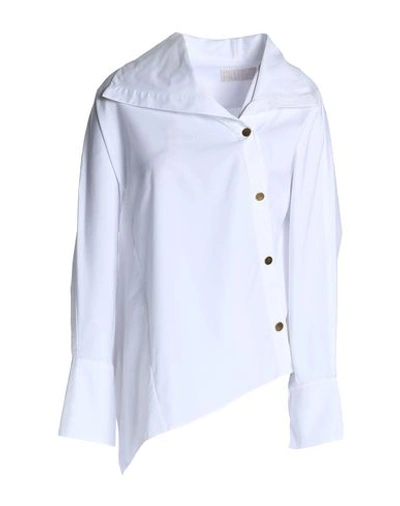 Shop Peter Pilotto Solid Color Shirts & Blouses In White