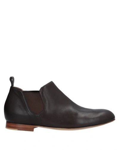 Shop Pomme D'or Ankle Boot In Dark Brown