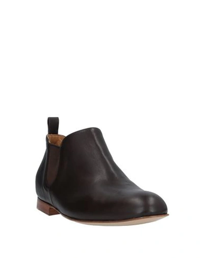 Shop Pomme D'or Ankle Boot In Dark Brown