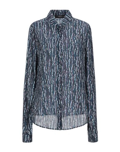 Shop Alessandro Dell'acqua Patterned Shirts & Blouses In Deep Jade