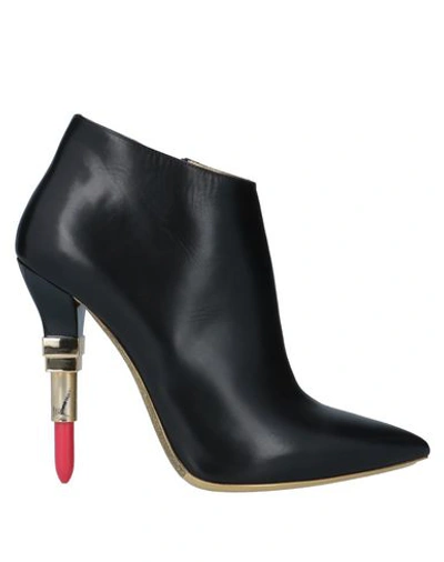 Shop Alberto Guardiani Ankle Boots In Black