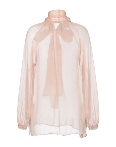 Shop Liviana Conti Blouses In Pale Pink
