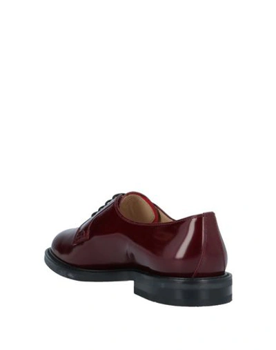Shop Theory Laced Shoes In Maroon