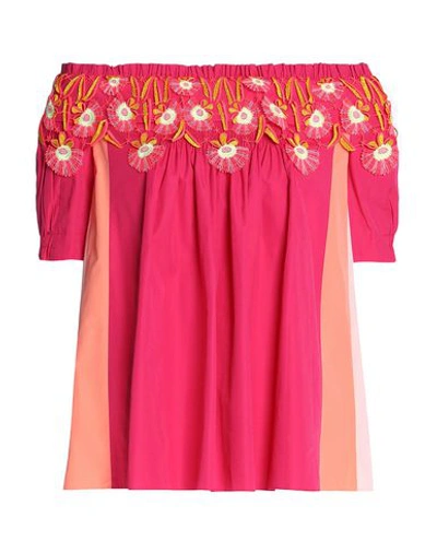 Shop Peter Pilotto Blouse In Fuchsia