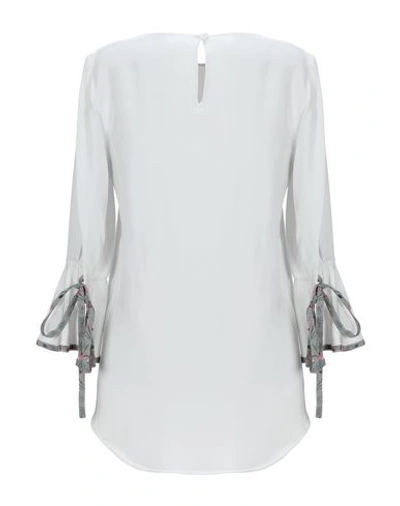 Shop Chloé Blouses In Light Grey