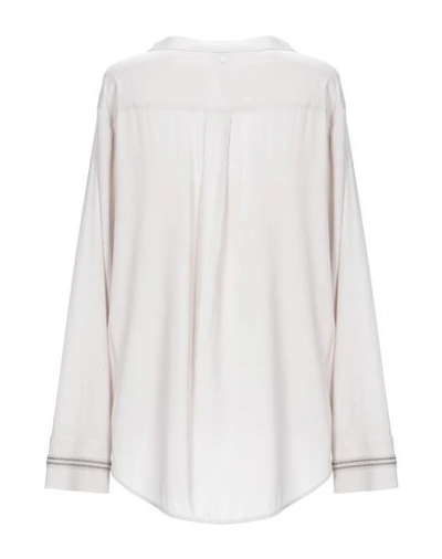 Shop Lorena Antoniazzi Woman Top Light Grey Size 10 Silk, Elastane, Virgin Wool, Cashmere, Nylon