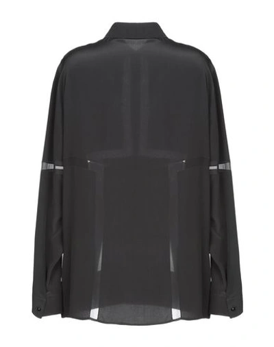 Shop Versace Silk Shirts & Blouses In Black