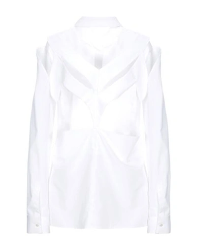 Shop Maison Margiela Solid Color Shirts & Blouses In White