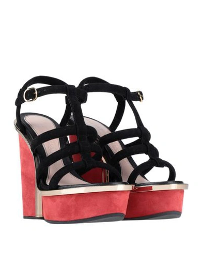 Shop Alexander Mcqueen Sandals In Black