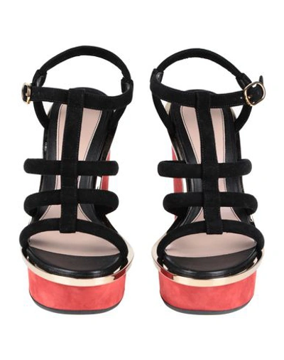 Shop Alexander Mcqueen Sandals In Black