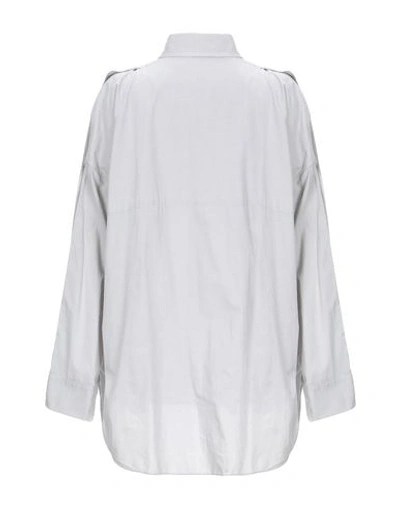 Shop Helmut Lang Solid Color Shirts & Blouses In Grey