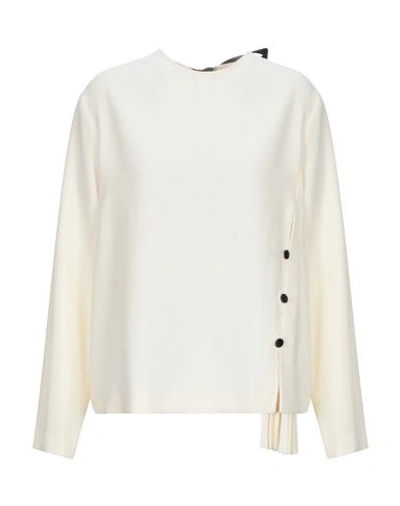 Shop Alysi Blouse In Ivory