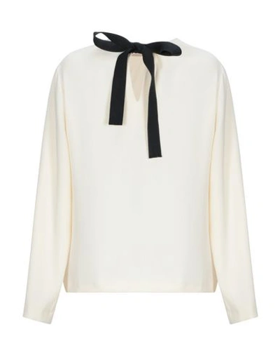 Shop Alysi Blouse In Ivory