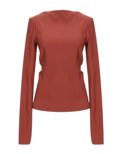 Shop Rick Owens Blouse In Brown