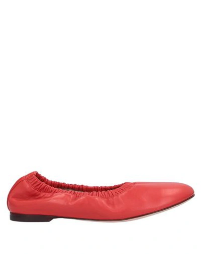 Shop Stuart Weitzman Ballet Flats In Rust