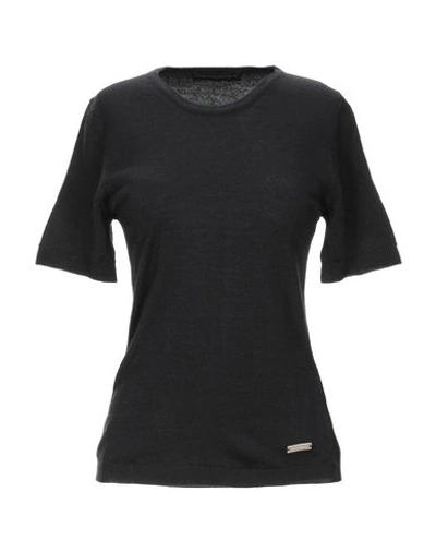 Shop Alessandro Dell'acqua Woman Sweater Black Size Xxl Merino Wool, Acrylic