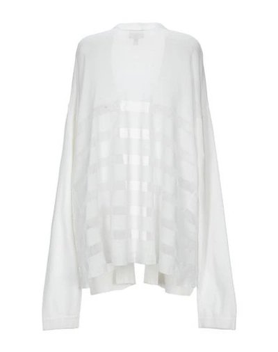 Shop Armani Jeans Cardigan In White