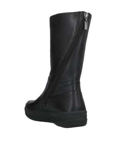 Fitflop Woman Ankle Boots Black Size 7 Leather In Black