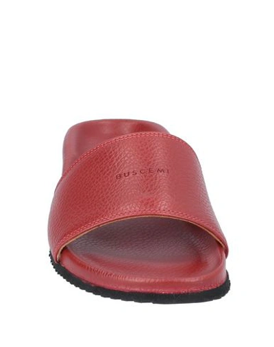 Shop Buscemi Sandals In Red