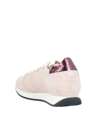 Shop Philippe Model Woman Sneakers Light Pink Size 7 Soft Leather