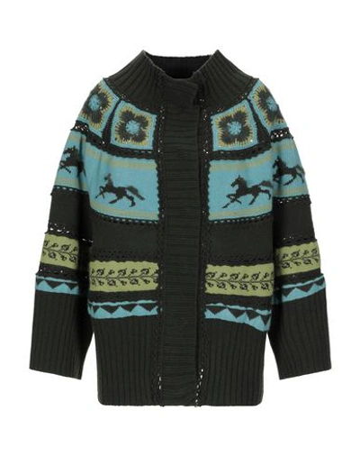 Shop Alberta Ferretti Cardigan In Green