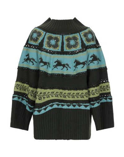 Shop Alberta Ferretti Cardigan In Green