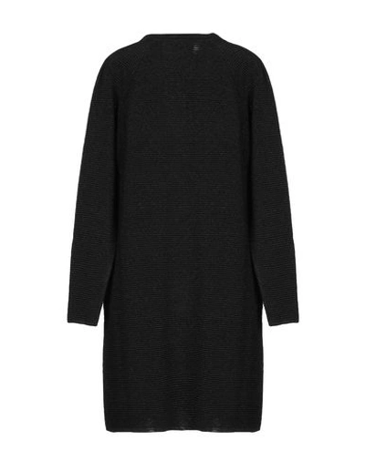 Shop Moschino Overcoats In Black