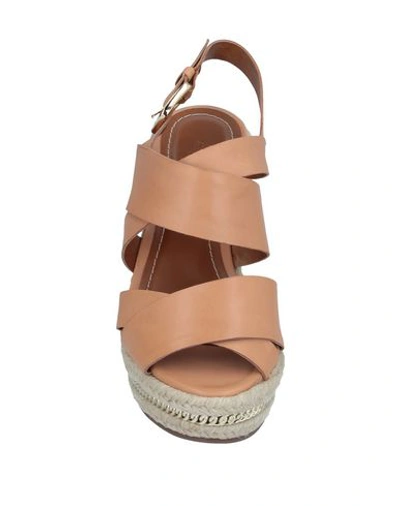 Shop Carrano Sandals In Camel