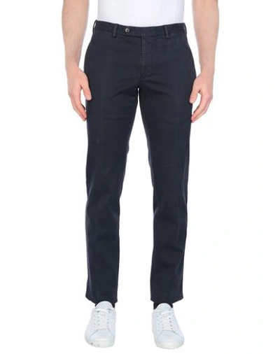 Shop Burberry Casual Pants In Dark Blue